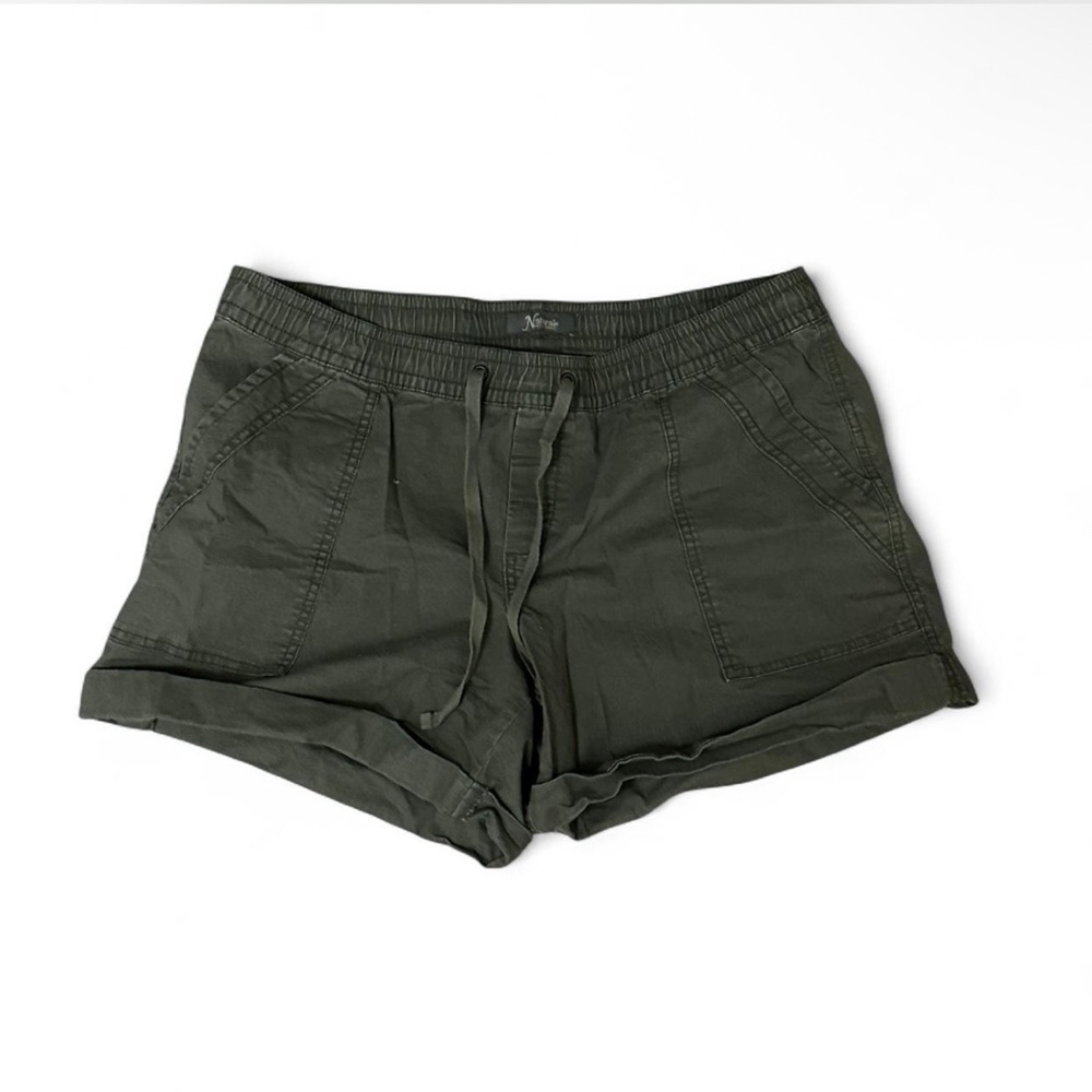 green L cargo shorts
